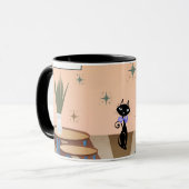 Mug Cat du milieu du siècle moderne (Devant gauche)