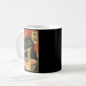 Mug Cat Eating Ramen Funny Japanese Kawaii Cat Anime L (Devant gauche)