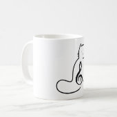 MUG CAT ET MUSIQUE NOTE (Devant gauche)