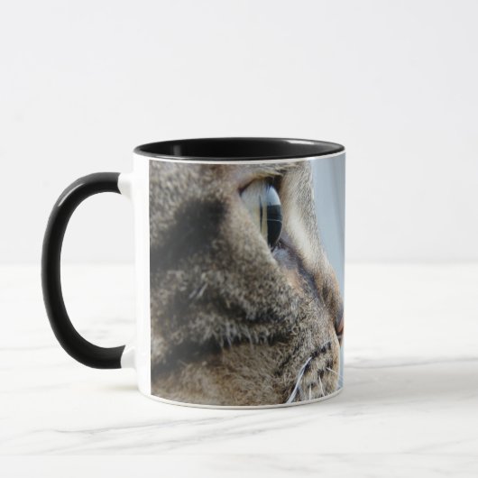 Mug Cat Face Profile Picture Photo (Gauche)
