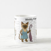 Mug Cat Housewife weekly planner (Centre)