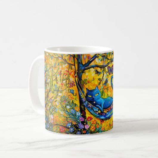 Mug Cat in Hammock Under Tree (Devant gauche)
