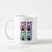 Mug CAT JAPONAIS d'argent de Maneki Neko (Gauche)