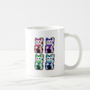 Mug CAT JAPONAIS d'argent de Maneki Neko
