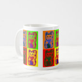 Mug CAT JAPONAIS Maneki Neko d'argent (Devant gauche)