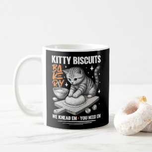 Mug Cat Kneading Baker Kitty Biscuits On Knead Em You