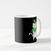 Mug Cat Leprechaun Amoureux des chats Shamrock St Patr (Devant droit)
