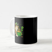 Mug Cat Leprechaun Casquette Shamrock St Patrick's Day (Devant gauche)