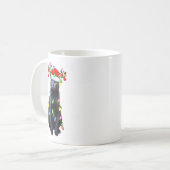Mug Cat Lover Xmas Lighting Santa Russian Blue Cat Chr (Devant gauche)