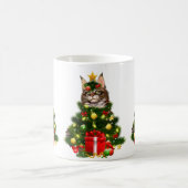 Mug Cat Maine Coon Cat Xmas Tree Lights Cat Lover Ugly (Centre)