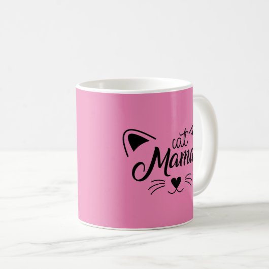 Mug Cat Mama (Devant droit)