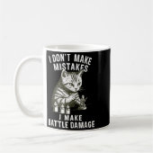 Mug Cat Miniature Painter Battle Damage Funny Miniatur (Gauche)