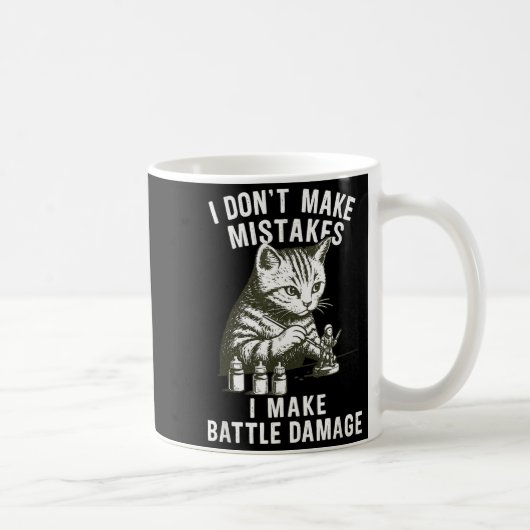 Mug Cat Miniature Painter Battle Damage Funny Miniatur (Droite)