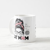 Mug "Cat Mom" Funny Cute Cat Lover Women (Devant gauche)