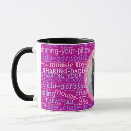Mug Cat Mom Mot de photo Cloud Valentine (Gauche)