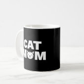 Mug CAT MOM (Noir) (Devant gauche)