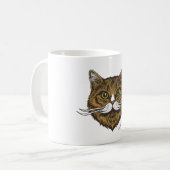 Mug Cat mustache (Devant gauche)