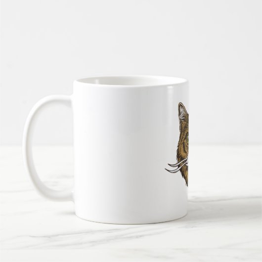 Mug Cat mustache (Gauche)