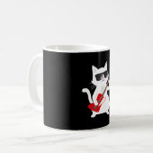 Mug Cat Playing Bass guitare (Devant gauche)