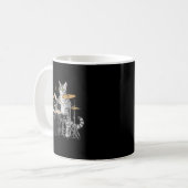 Mug Cat Playing Drums Drumset Drumkit Drumming Drum Dr (Devant gauche)