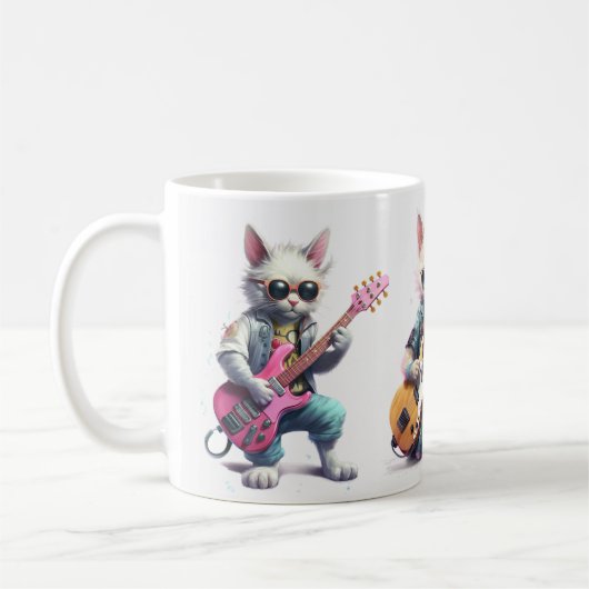Mug Cat Plays Electro Guitare (Gauche)