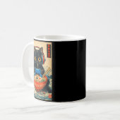 Mug Cat Ramen Japanese Funny Graphic Tees Kawaii Cat A (Devant gauche)