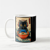 Mug Cat Ramen Japanese Funny Graphic Tees Kawaii Cat A (Gauche)