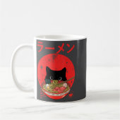 Mug Cat Ramen Japanese Funny Graphic Tees Kawaii Cat A (Gauche)