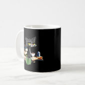 Mug Cat Reading And Coffee Because Murder Is Wrong (Devant gauche)