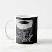 Mug Cat Selfie With Alien Ufo Funny Cat Funny Ed Cat  (Gauche)