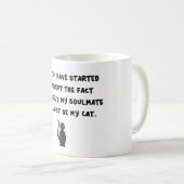 Mug Cat Soulmate (Devant droit)