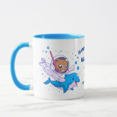 Mug Cat sous-marin et coutume de dauphin (Gauche)