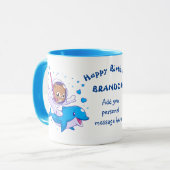 Mug Cat sous-marin et coutume de dauphin (Devant gauche)