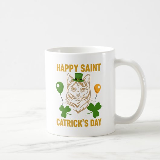 Mug Cat St. Patrick's Day pour l'Amoureux des chats (Droite)