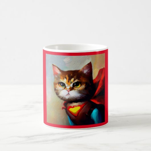 Mug Cat Superhero (Centre)