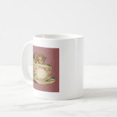 Mug Cat Teacup Cute Vintage Victorien (Devant gauche)