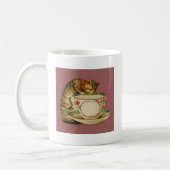 Mug Cat Teacup Cute Vintage Victorien (Gauche)
