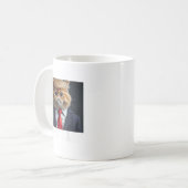 Mug Cat Trump 9 Vit Bébé Hommes Femmes (Devant gauche)