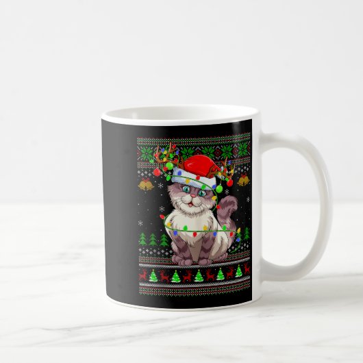 Mug Cat Ugly Christmas Sweaters Holiday Santa Cute Xma (Droite)