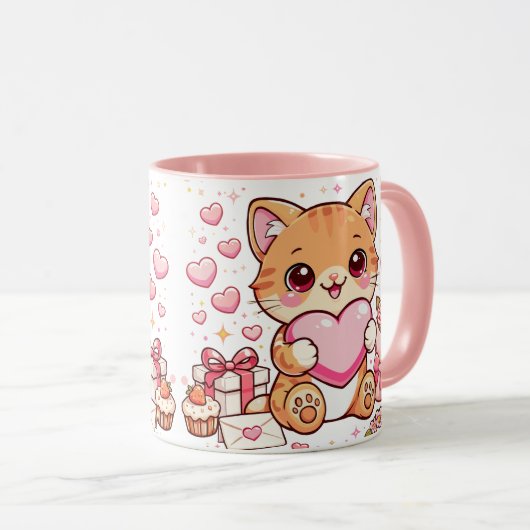 Mug Cat Valentine  (Devant droit)
