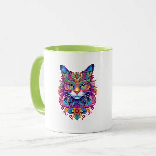 Mug Cat vectoriel (Devant gauche)