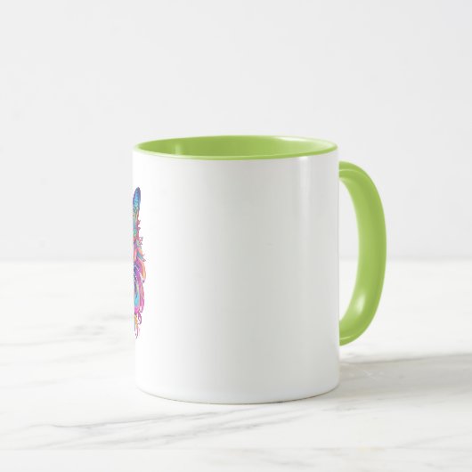 Mug Cat vectoriel (Devant droit)