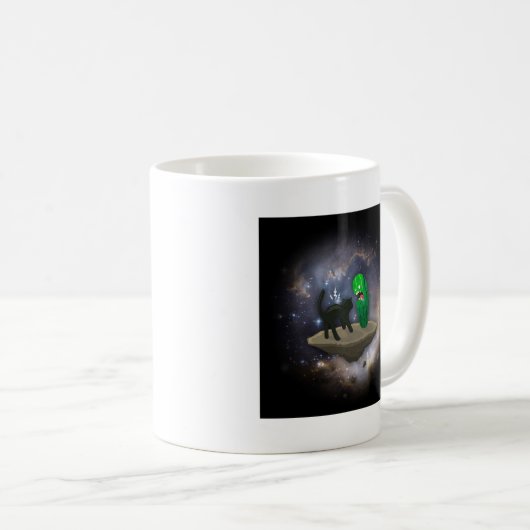 Mug Cat vs Cucumber (Devant droit)