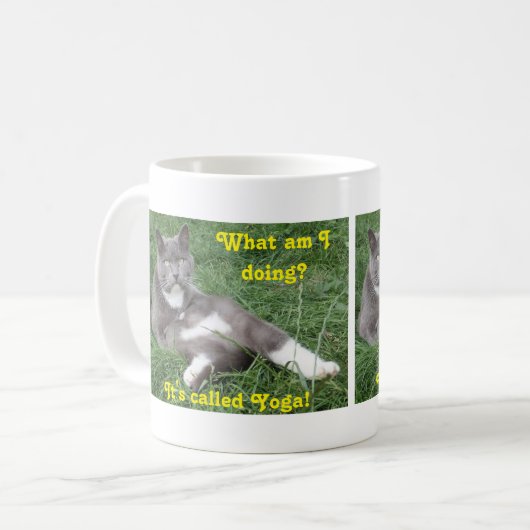 Mug Cat Yoga (Devant gauche)