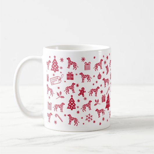Mug Catahoula Leopard Chien Design de Noël (Gauche)
