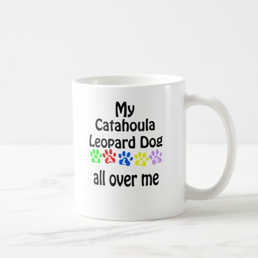 Mug Catahoula Leopard Dog Walks Design (Droite)