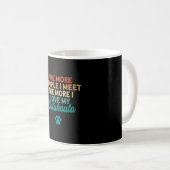 Mug Catahoula Leopard Plus de gens que je rencontre J' (Devant droit)