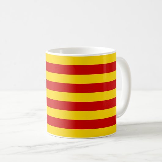 Mug Catalogne Drapeau & Catalan - La Senyera /bureau (Devant droit)