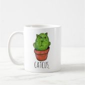 Mug Catcus Pet Cactus Dessin de chat (Gauche)