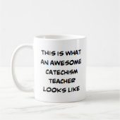 Mug catéchisme enseignant, génial (Gauche)